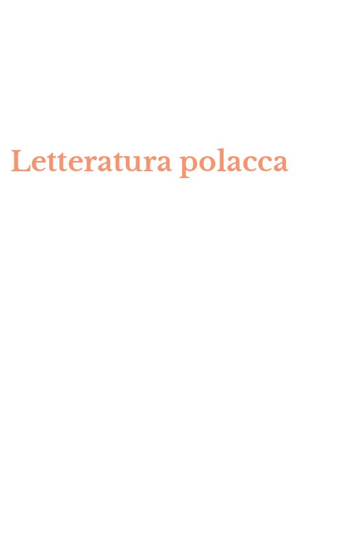 Letteratura polacca