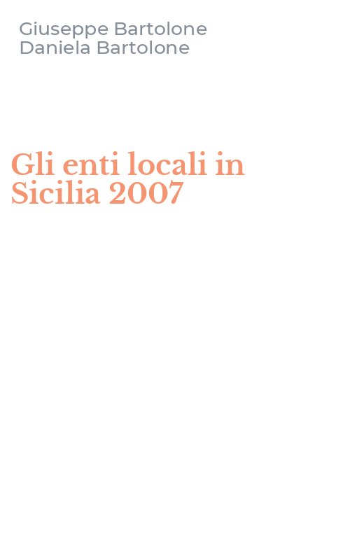 Gli enti locali in Sicilia 2007