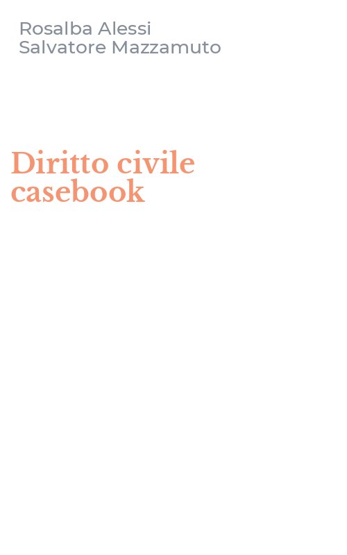 Diritto civile casebook