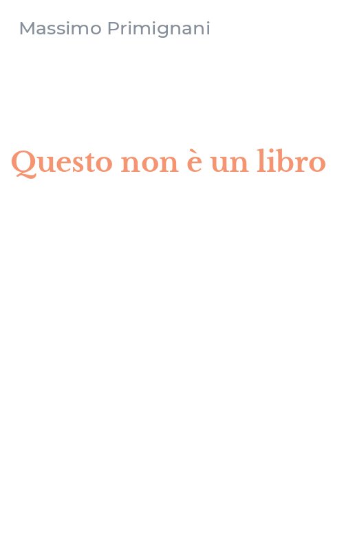 Questo non è un libro