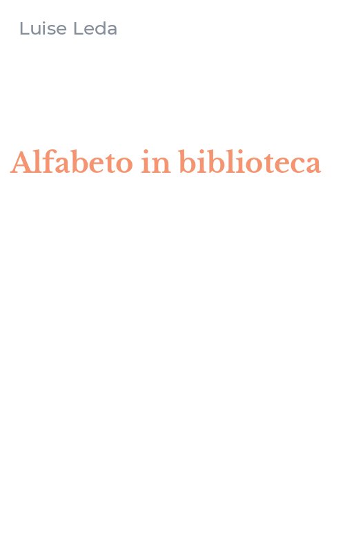 Alfabeto in biblioteca