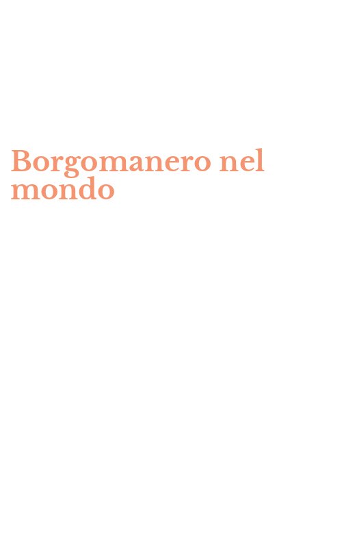 Borgomanero nel mondo