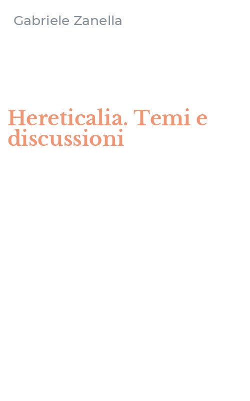 Hereticalia. Temi e discussioni