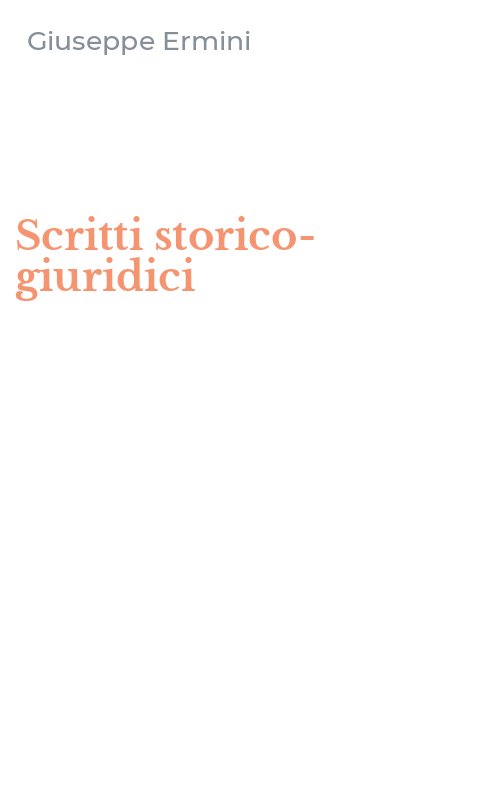 Scritti storico-giuridici