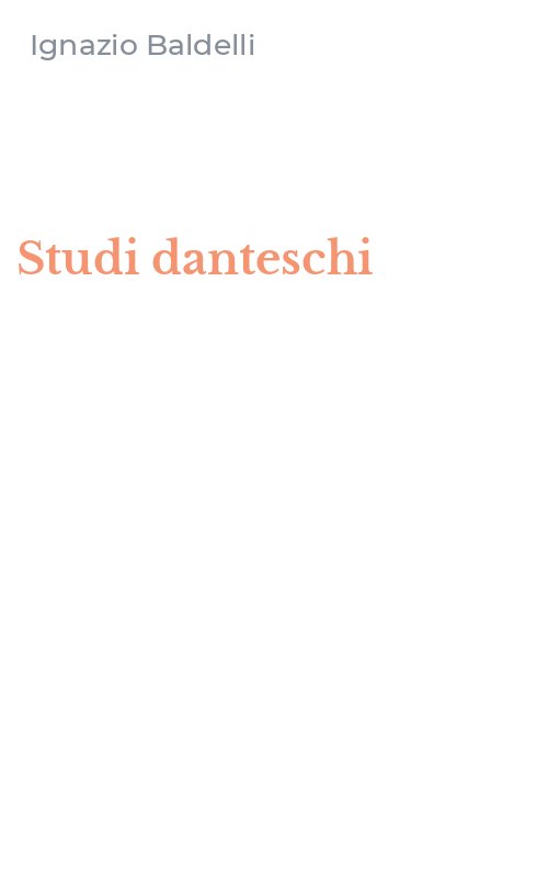 Studi danteschi