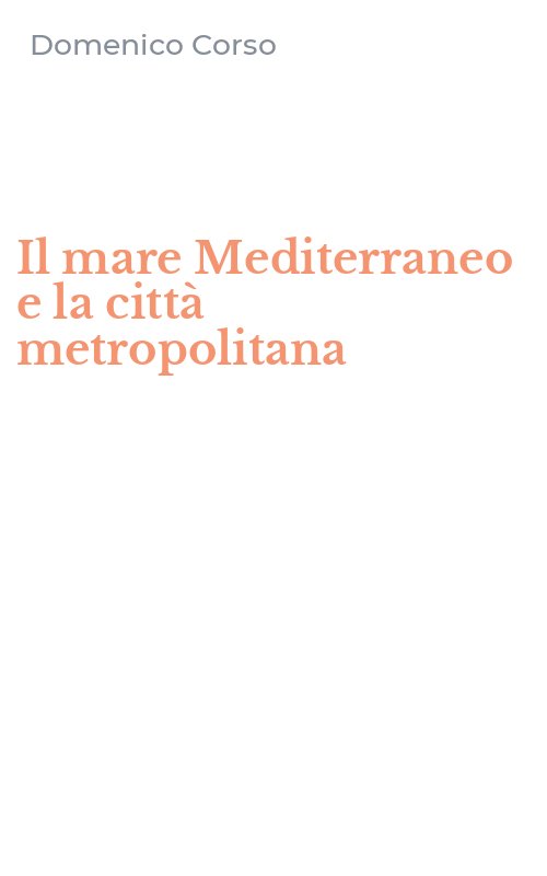 Il mare Mediterraneo e la città metropolitana