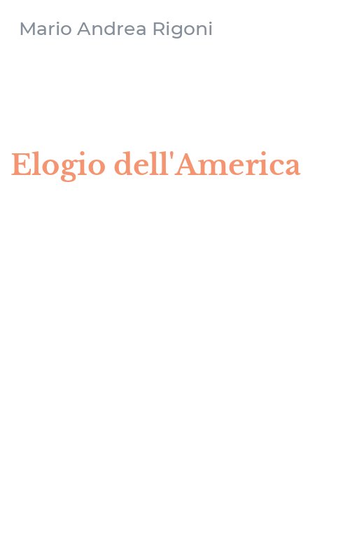 Elogio dell'America