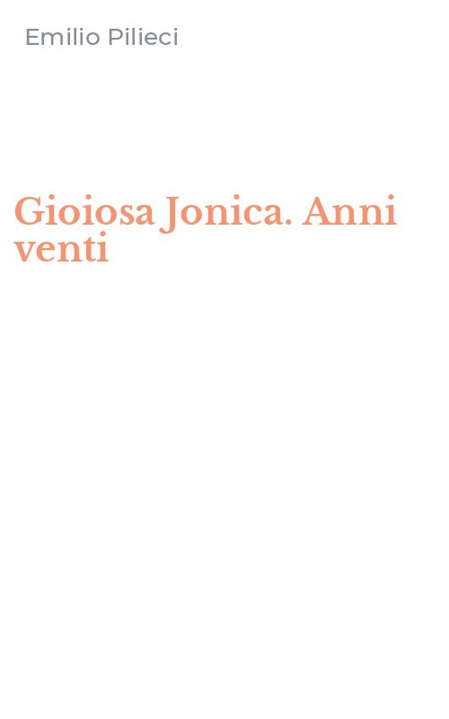 Gioiosa Jonica. Anni venti