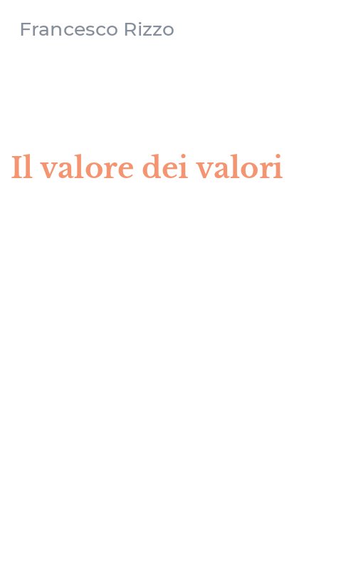 Il valore dei valori