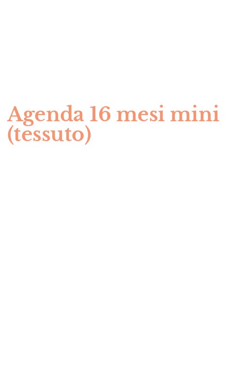 Agenda 16 mesi mini (tessuto)
