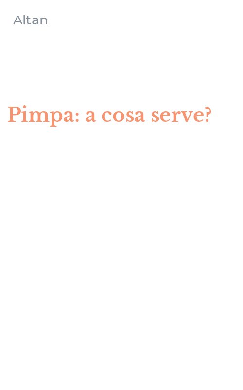 Pimpa: a cosa serve?