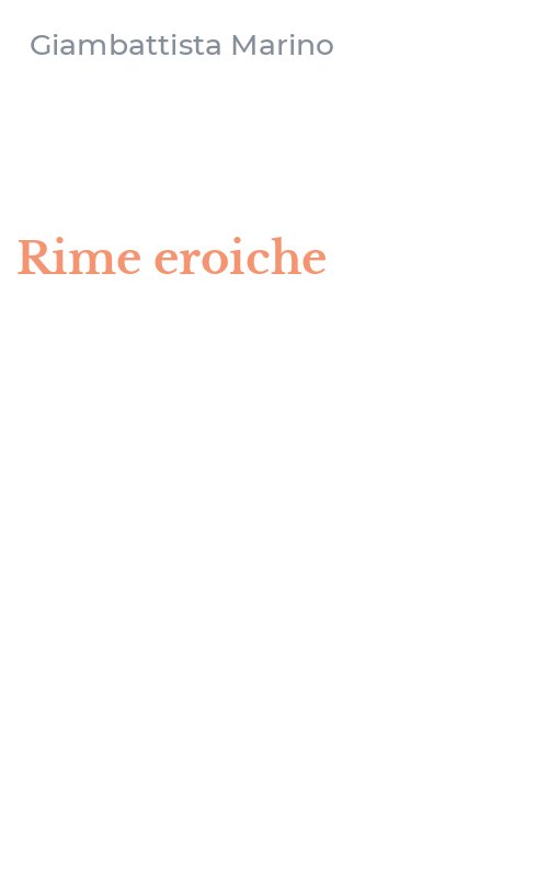 Rime eroiche