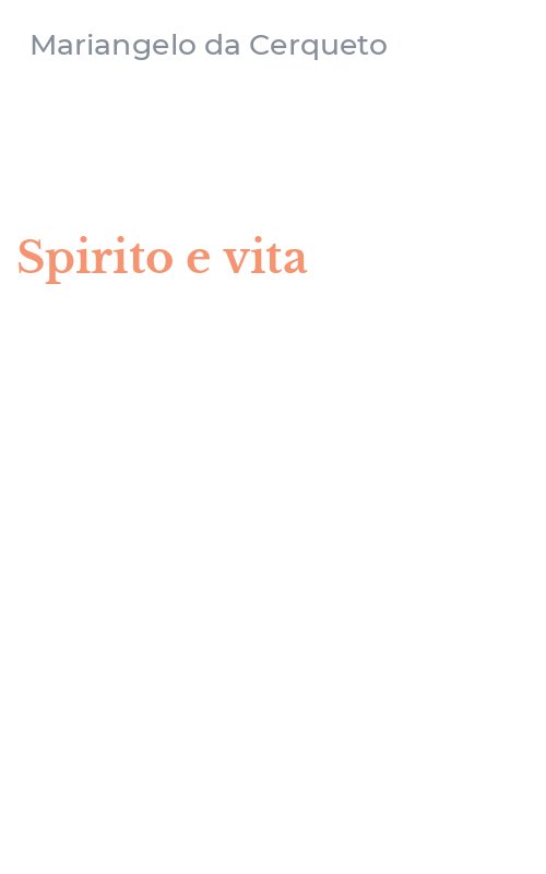 Spirito e vita