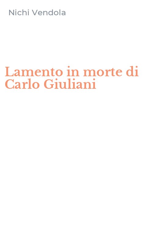 Lamento in morte di Carlo Giuliani