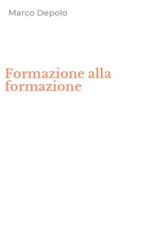 Formazione alla formazione
