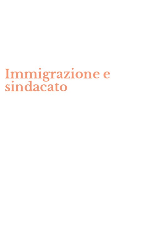 Immigrazione e sindacato