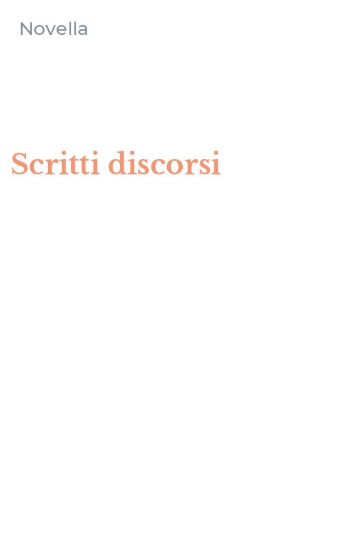 Scritti discorsi