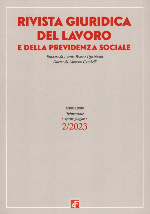 Rivista giuridica del lavoro e della previdenza sociale