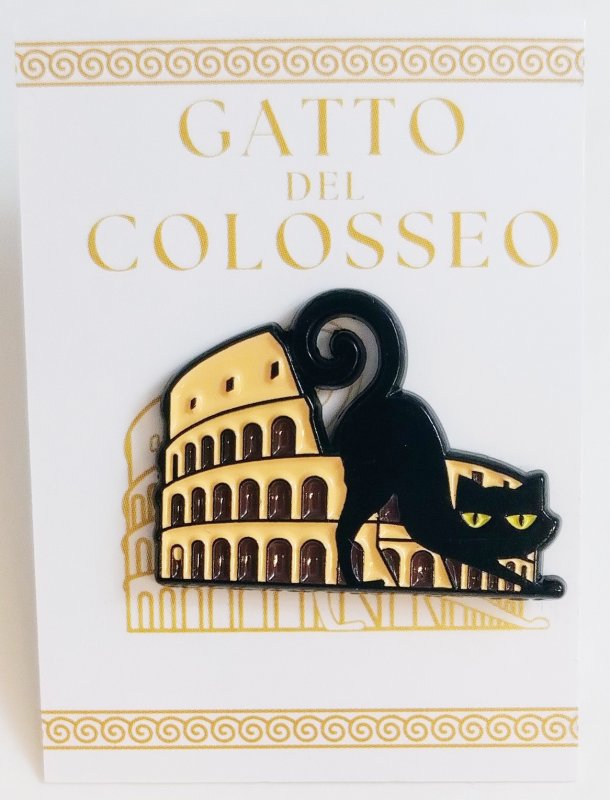 SPILLA COLOSSEO CON GATTO