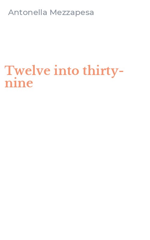Twelve into thirty-nine