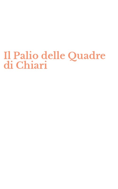 Il Palio delle Quadre di Chiari