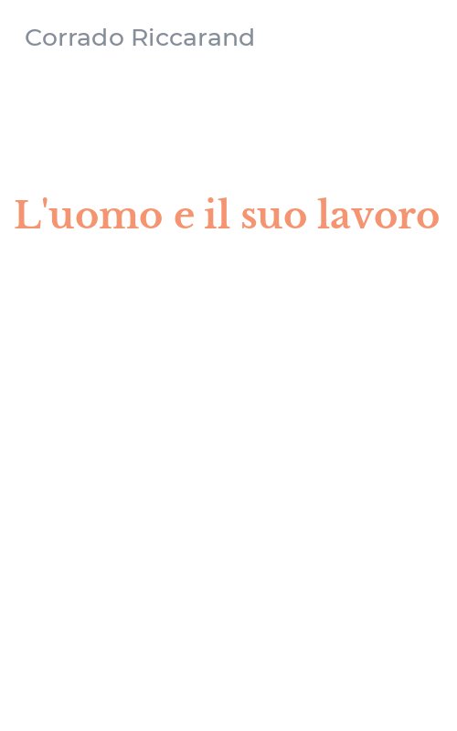 L'uomo e il suo lavoro