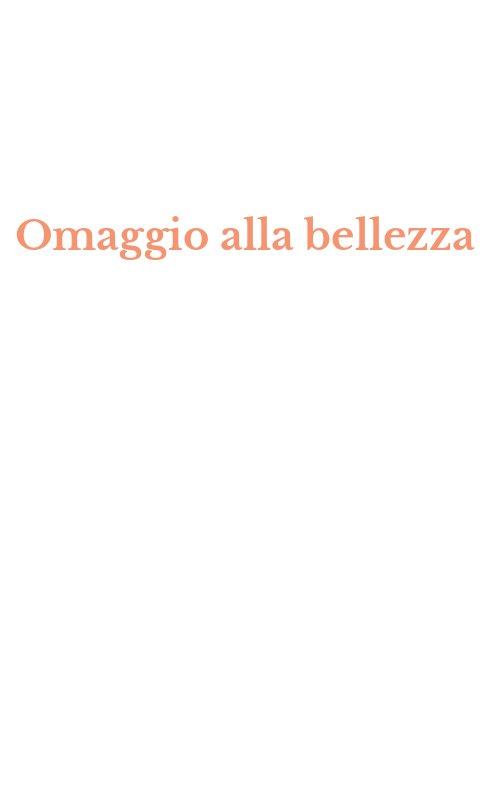 Omaggio alla bellezza