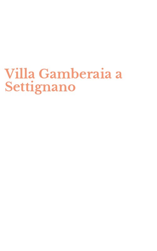 Villa Gamberaia a Settignano