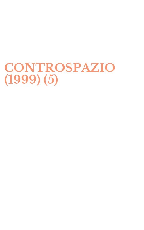 CONTROSPAZIO (1999) (5)
