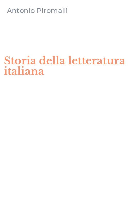 Storia della letteratura italiana