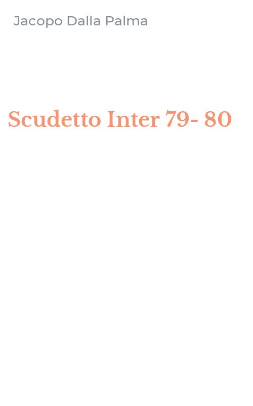 Scudetto Inter 79-80