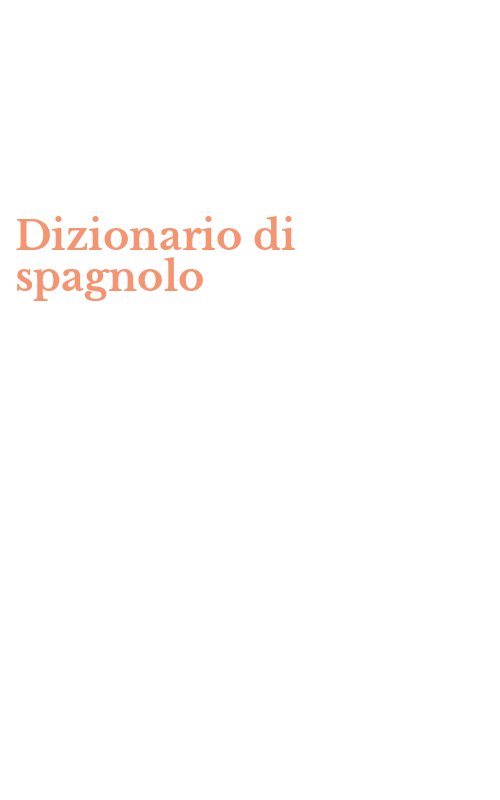 Dizionario di spagnolo