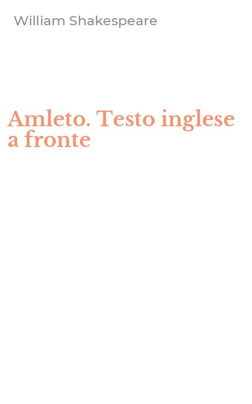 Amleto. Testo inglese a fronte