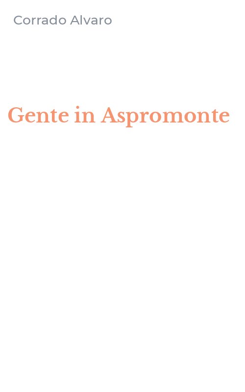 Gente in Aspromonte