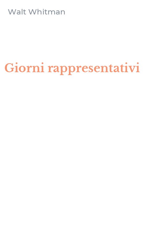 Giorni rappresentativi