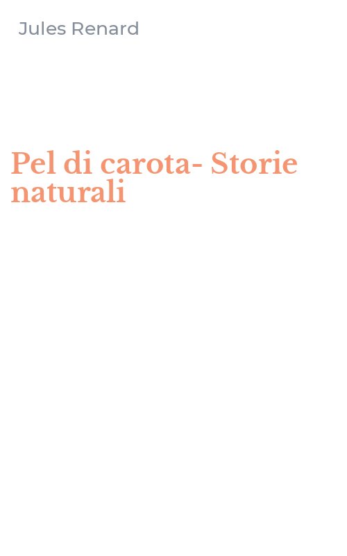Pel di carota-Storie naturali