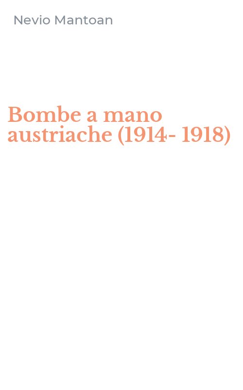 Bombe a mano austriache (1914-1918)