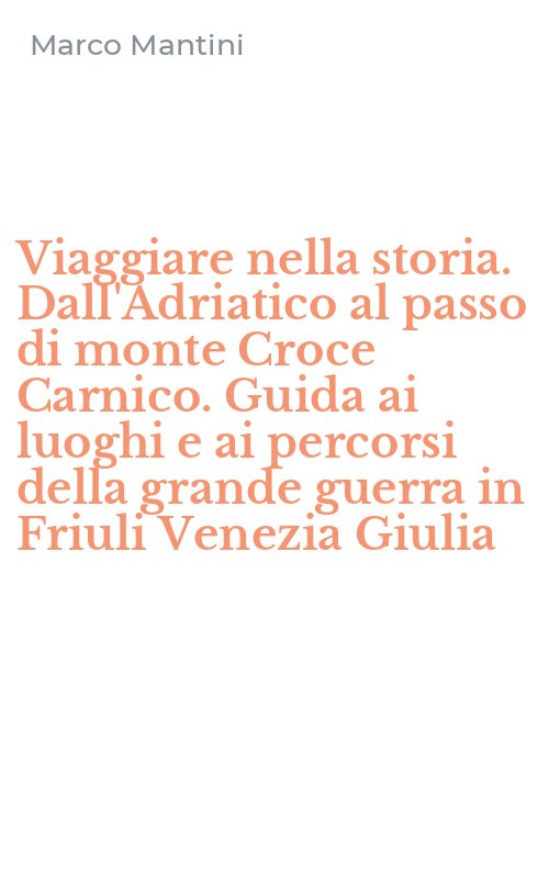 Viaggiare nella storia. Dall'Adriatico al passo di monte Croce Carnico. Guida ai luoghi e ai percorsi della grande guerra in Friuli Venezia Giulia