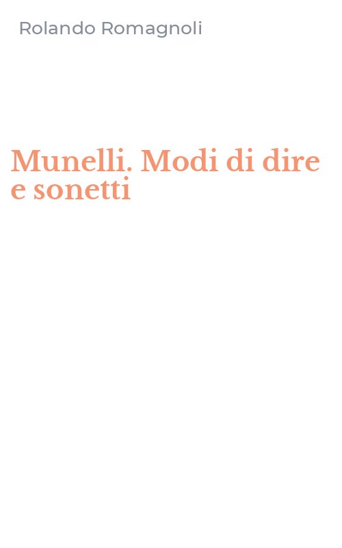 Munelli. Modi di dire e sonetti