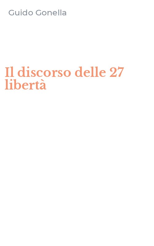 Il discorso delle 27 libertà
