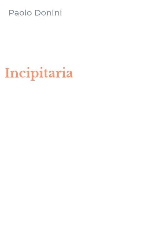 Incipitaria