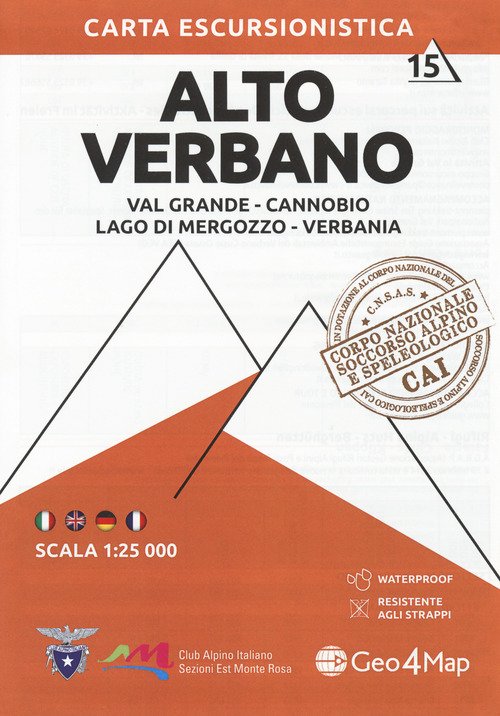 115 Alto Verbano. Carta escursionistica 1:25.000