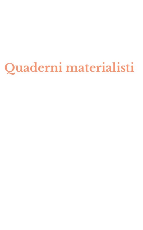 Quaderni materialisti