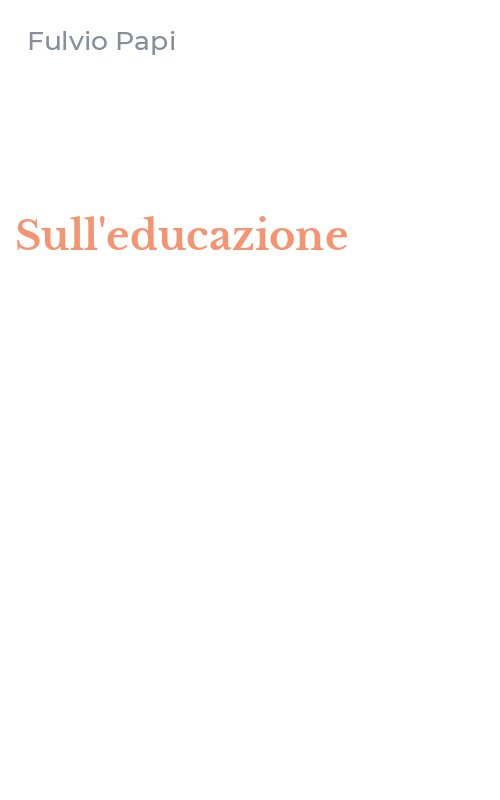 Sull'educazione