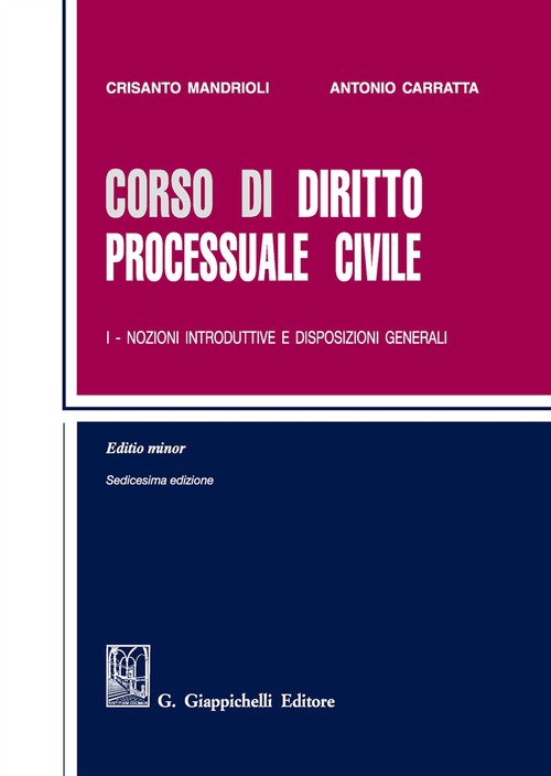 Corso di diritto processuale civile. Ediz. minore