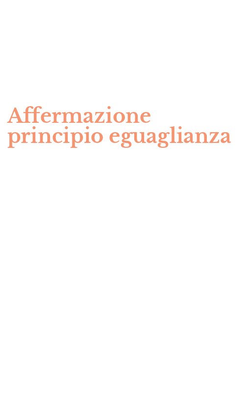 Affermazione principio eguaglianza