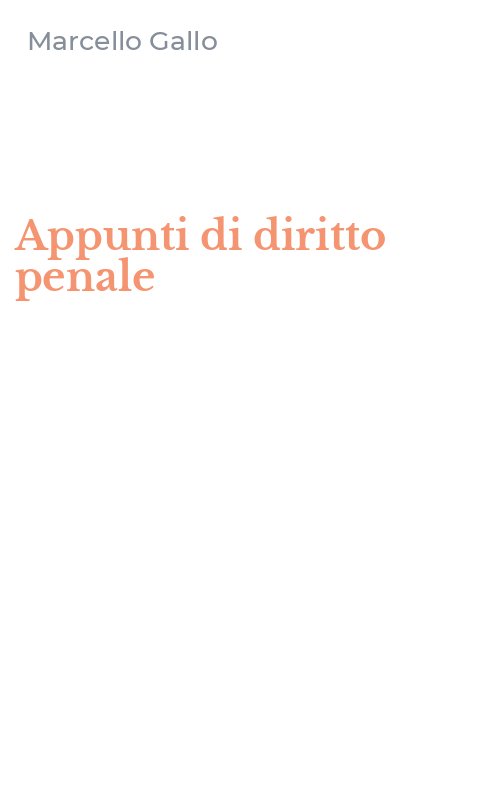 Appunti di diritto penale