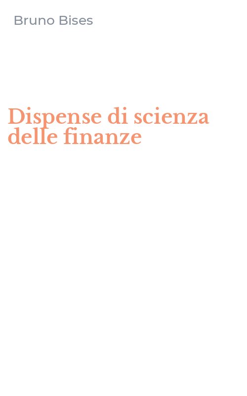 Dispense di scienza delle finanze