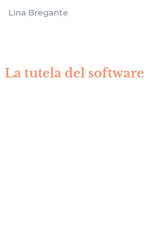 La tutela del software