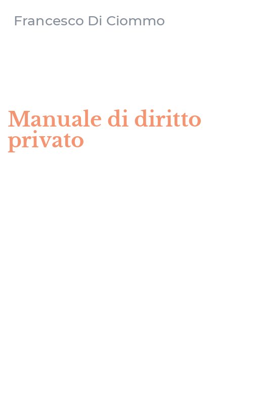 Manuale di diritto privato